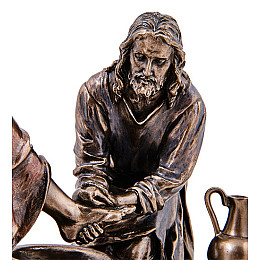 Декоративна статуетка Ісус з учнем Veronese 21 см Коричневий AL229300