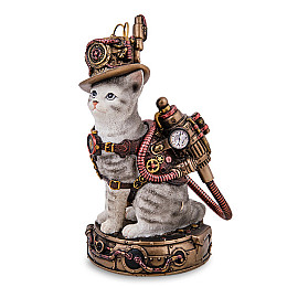 Інтер'єрна фігурка в стилі Стімпанк Mr. Cat Veronese 17 см Різнокольоровий AL229304