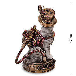 Інтер'єрна фігурка в стилі Стімпанк Mr. Cat Veronese 17 см Різнокольоровий AL229304