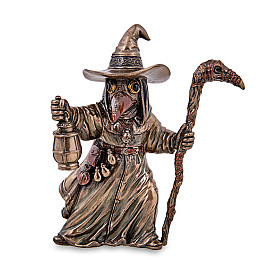 Інтер'єрна фігурка Чумний лікар gold Veronese 14 см Коричневий AL229311