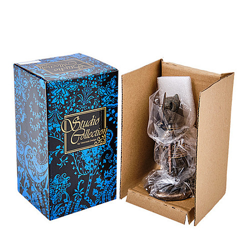 Інтер'єрна фігурка Пусилот котячий рицар 14 см Veronese Коричневий AL229312