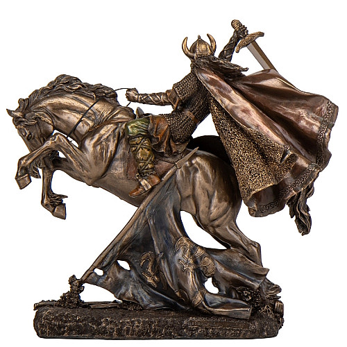 Інтер'єрна статуетка Viking 26х27х9 см Veronese Коричневий AL229434