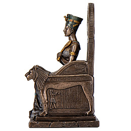 Інтер'єрна статуетка Нефертіті 20х10х13 см Veronese Коричневий AL229438