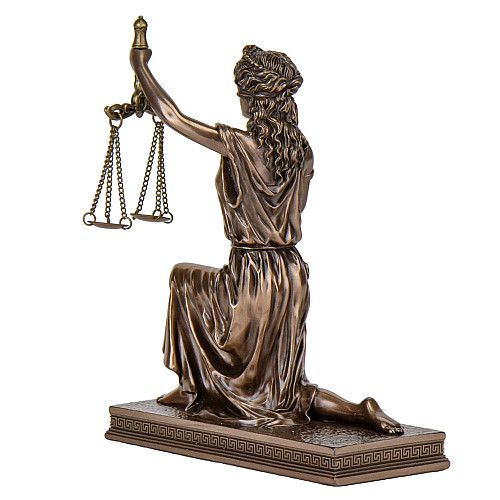 Інтер'єрна статуетка настільна Богиня правосуддя 17х13х8 см Veronese Коричневий AL229441