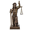 Інтер'єрна статуетка настільна Богиня правосуддя 17х13х8 см Veronese Коричневий AL229441
