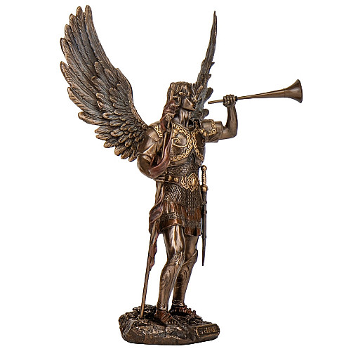 Інтер'єрна статуетка символ милосердя та сили Архангел Гавриїл Veronese 33х20х15 см Коричневий AL229442