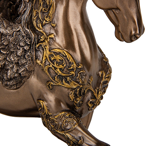 Інтер'єрна статуетка символ свободи Пегас крилатий кінь 26х13х20 см Veronese Коричневий AL229447