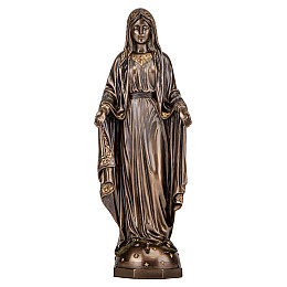 Інтер'єрна статуетка Діва Марія 23х6х8 см Veronese Коричневий AL229448