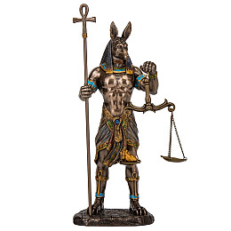 Інтер'єрна статуетка Бог потойбічного світу 27х11 см Veronese Коричневий AL229449