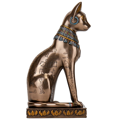 Інтер'єрна статуетка Єгипетська кішка 30х16х13 см Veronese Різнокольорова AL229450