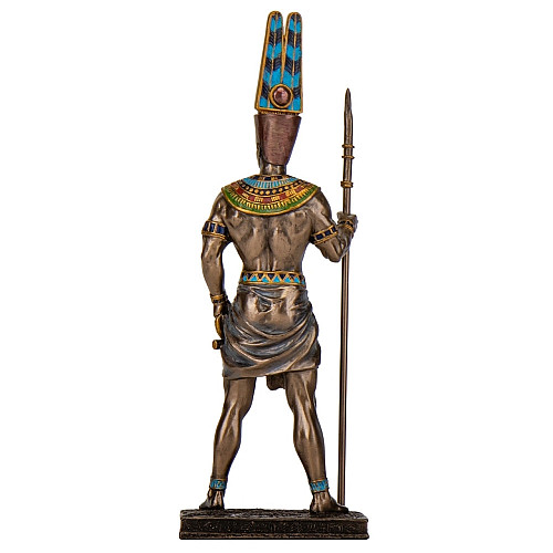 Інтер'єрна статуетка єгипетського бога неба Амон 26х9х6 см Veronese Різнокольоровий AL229454
