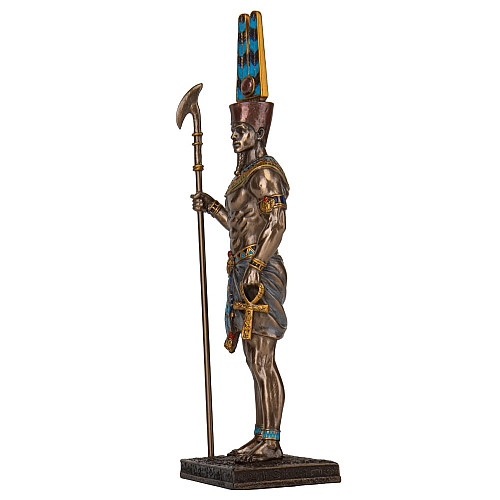 Інтер'єрна статуетка єгипетського бога неба Амон 26х9х6 см Veronese Різнокольоровий AL229454