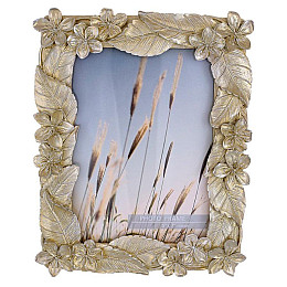 Інтер'єрна фоторамка BonaDi Об'ємні Листя 13х18 см Золотий DP219287