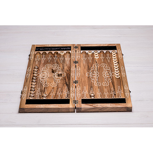 Дерев'яна гра нарди ecoWalnut L