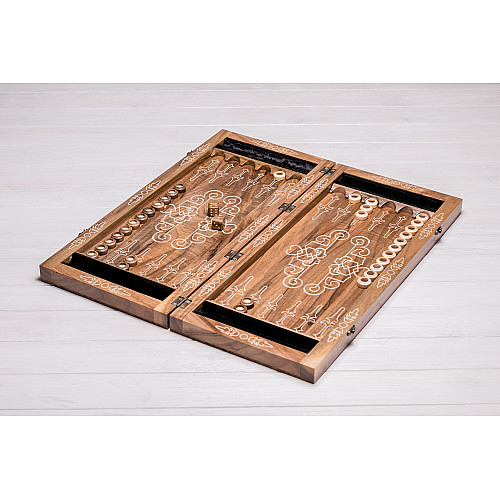 Дерев'яна гра нарди ecoWalnut L