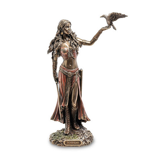 Інтер'єрна статуетка Morrigan богиня королева призраків Veronese 27х8х16 см Коричневий AL229571