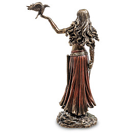 Інтер'єрна статуетка Morrigan богиня королева призраків Veronese 27х8х16 см Коричневий AL229571