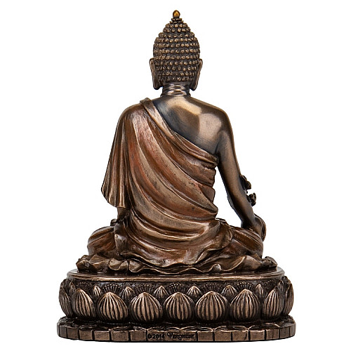 Фігура інтер'єрна Buddha висота 14 см Veronese Коричневий AL229943