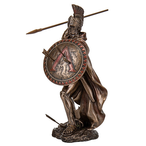 Декоративна статуетка Леонід спартанський цар з династії Агіадів Veronese 21х19 см Коричневий AL230015