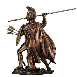 Декоративна статуетка Леонід спартанський цар з династії Агіадів Veronese 21х19 см Коричневий AL230015