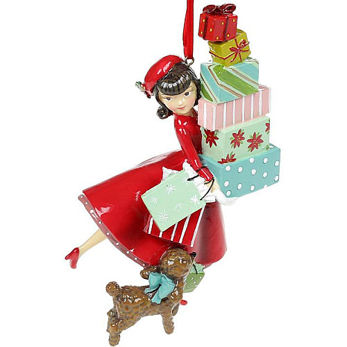 Подвесная декоративная фигурка Подарки 17.5 см BonaDi Разноцветный DP113654