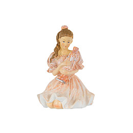 Интерьерная фигурка Девочка с Щелкунчиком Lefard 9х9х12 см Бежевый AL230407