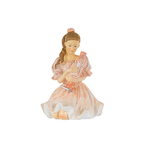 Интерьерная фигурка Девочка с Щелкунчиком Lefard 9х9х12 см Бежевый AL230407