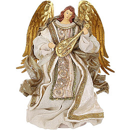 Статуэтка Christmas Angel Gold 26 см BonaDi Разноцветный DP231187