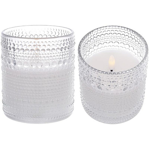 LED-свічка BonaDi 9x10 см Smoky Gray (DP231242)