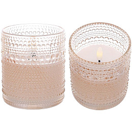 LED-свічка BonaDi 9x10 см Рожевий (DP231243)