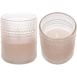 LED-свічка BonaDi 10x13 см Рожевий (DP231244)