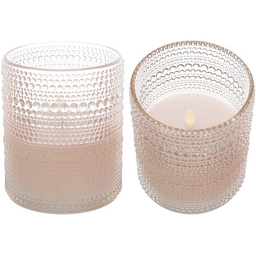 LED-свічка BonaDi 10x13 см Рожевий (DP231244)