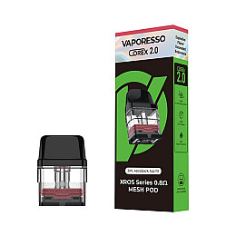 Картридж Vaporesso XROS Corex 2.0 2 мл Coil Mesh 0.8 Ом Черный (16834-hbr)