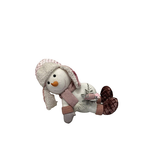 Фигура новогодняя No Brand ЦБ-00263170 Snowman 26 см Разноцветный (SKT001028260)