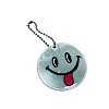 Светоотражающий брелок Stenson 38443-1 Смайлик Серый