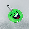 Светоотражающий брелок Stenson 38443-1 Смайлик Зеленый