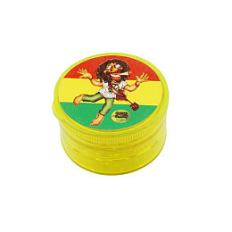Гріндер для подрібнення тютюну HL 176 Bob Marley 50х42 мм Жовтий (17024-hbr)