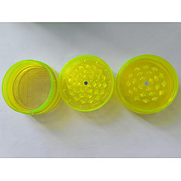 Гріндер для подрібнення тютюну HL 176 Bob Marley 50х42 мм Жовтий (17024-hbr)