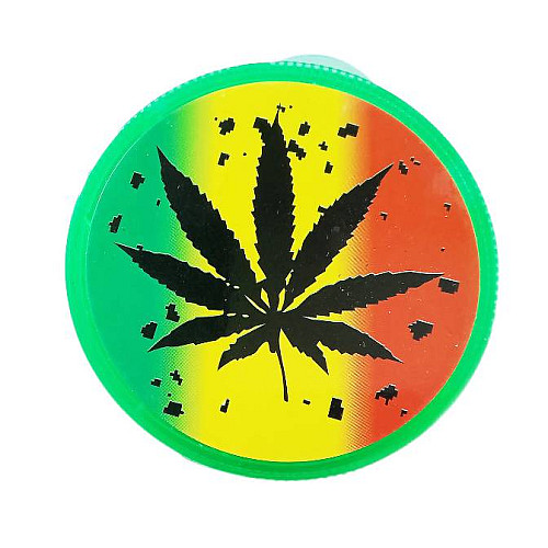 Гріндер для подрібнення тютюну HL 176 Конопля 50х42 мм Green (17028-hbr)