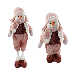 Новогодняя декоративная игрушка Yufeng Снеговик 15х33х48 см Разноцветный (160120)