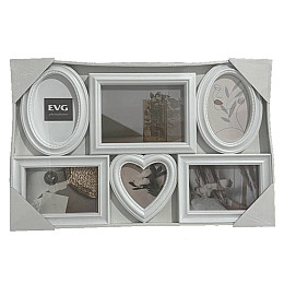 Мультирамка EVG INNO ZB-6-3250 Collage 6 52х26х35 см White (6992360)