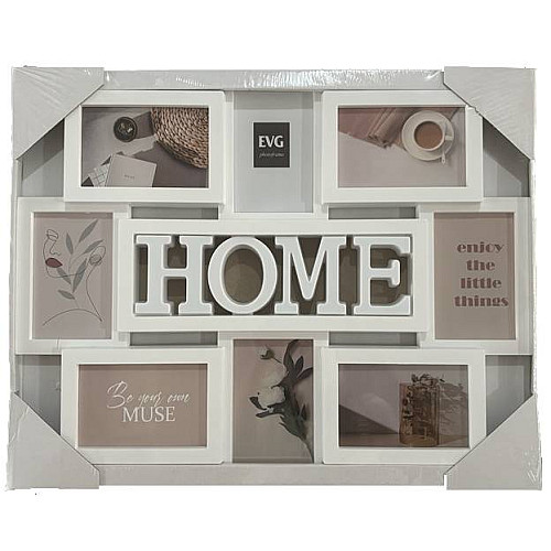 Мультирамка EVG INNO ZB-9GR-4557 Collage 8 58.5x46.5x28 см White (6992365)
