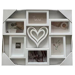 Мультирамка EVG INNO ZB-6-4353 COLLAGE 6 56х23х46 см White (6992366)