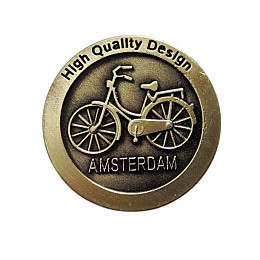 Гриндер для измельчения табака No Brand HL-246 Велосипед 30х20 мм Gold (17459-hbr)