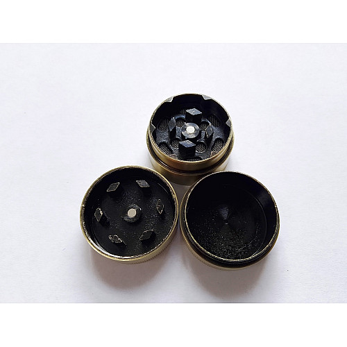 Гриндер для измельчения табака No Brand HL-246 Велосипед 30х20 мм Gold (17459-hbr)