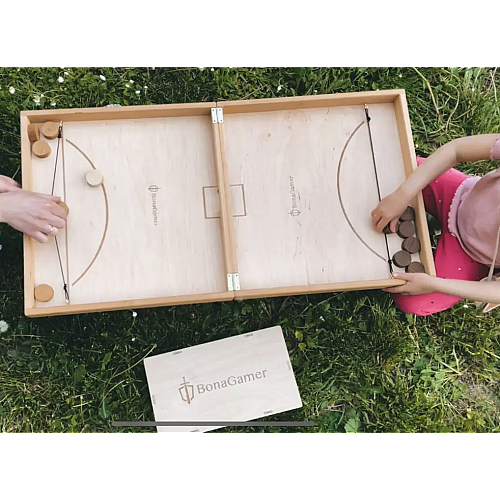 Хокей настольний Bona Gamer Fast Sling 40x40x5 см Дерево (2446903483)
