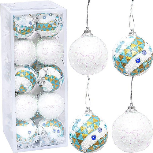 Набір ялинкових кульок Bambi 2023-160 5 см 20 шт Різнокольоровий (116515)