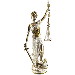 Статуэтка No Brand Фемида 32,5х13х10 см Разноцветный (DN35229)