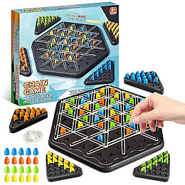 Настольная игра No Brand Семейный геоборд 48 фишек 4 игрока (Chain48)