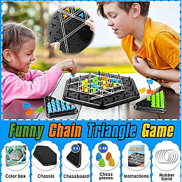 Настольная игра No Brand Семейный геоборд 48 фишек 4 игрока (Chain48)